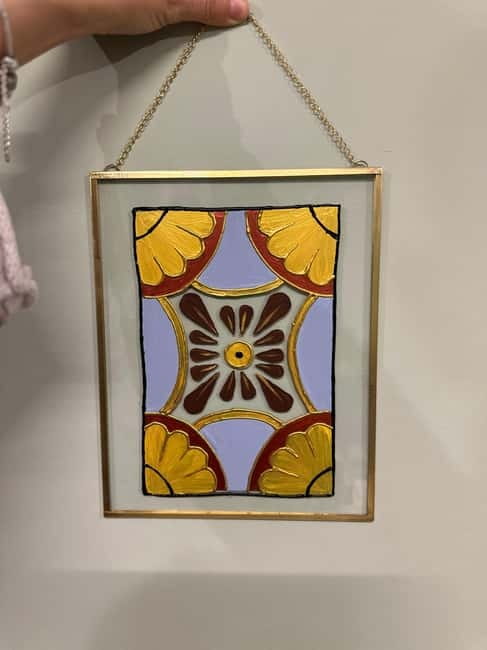 Antalya: Frame Glass Painting Workshop with Turkish Tea - Taking your glass frame home safely (and ready for flight)