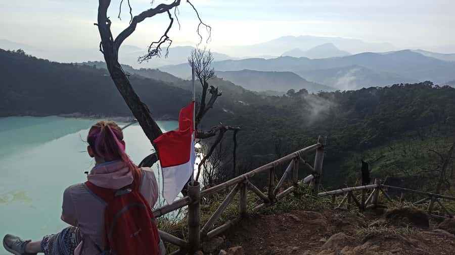 Bandung: White Crater Hotspring Tea Plans And Lunch Included - Kawah Rengganis hot springs: suspension bridge, cable car basket, mud and soak