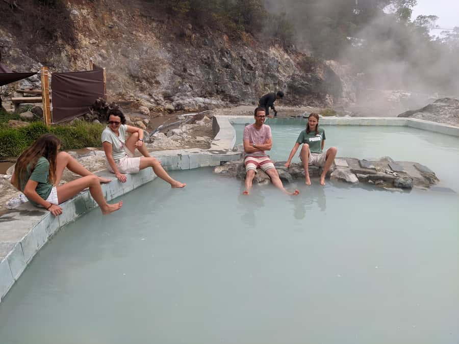 Bandung: White Crater, Scenic Tea Plantations & Hot Spring - Hot spring and mud bath: the reset you actually came for