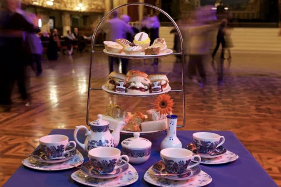 Blackpool: Afternoon Tea at Blackpool Tower Ballroom - Your afternoon tea tray: sandwiches, scones, clotted cream, and cakes