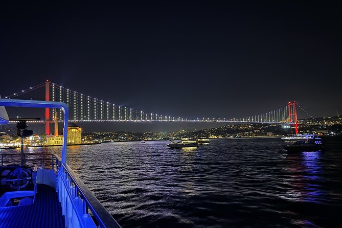 Bosphorus Night Lights: Guided Cruise With Tea and Cookies - Asian shore highlights: Kuleli High School and Beylerbeyi Palace