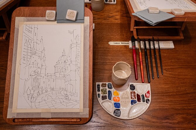 Cinematic Watercolor Workshop and Tea Experience at Boma Café - Taking home a framed watercolor, photos, and a tote that matters
