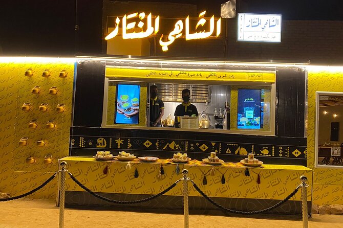 Coffee and Tea Party in Aljadidah - Herbal tea in AlUla: basil, mint, douche, and wild thyme