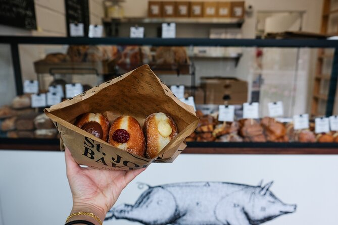 Delicious Doughnuts & Tea: Small-Group Borough Market Experience - Crosstown London Bridge food truck: the Tower Bridge payoff