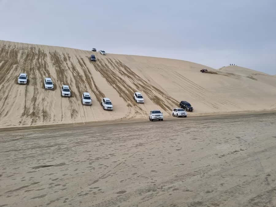 Doha: Sunset desert tour with Camel Ride, Inland Sea & Tea - From Doha Pickup to Inland Sea: How the 4 Hours Play Out