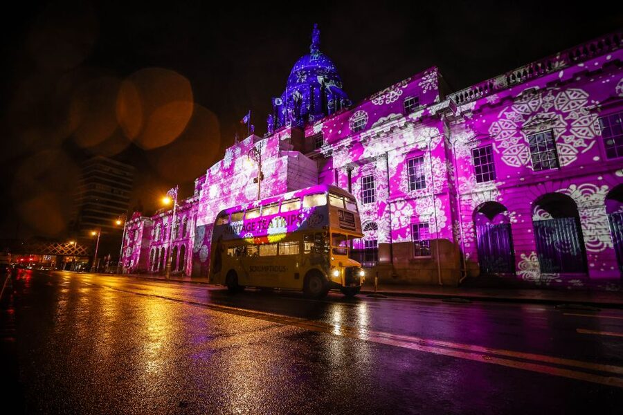 Dublin: Christmas Lights Festive Bus Tour with Afternoon Tea - The Route Highlights: City Hall, Trinity College, and Dublin Lit Up