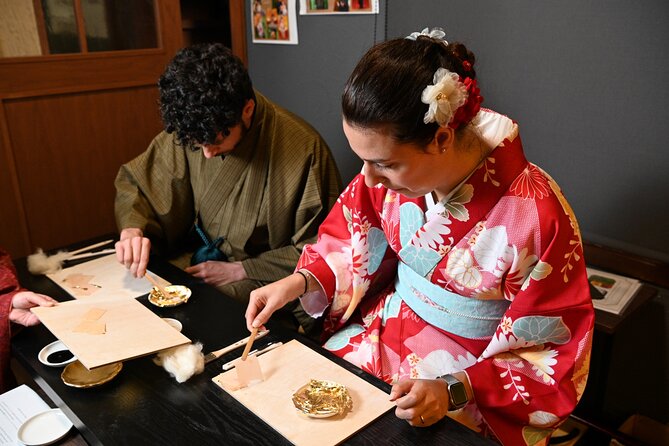 Elegant Tea Ceremony While Wearing Kimono Experience in Kyoto - The three add-on choices: calligraphy, gold leaf, or Nishiki walking