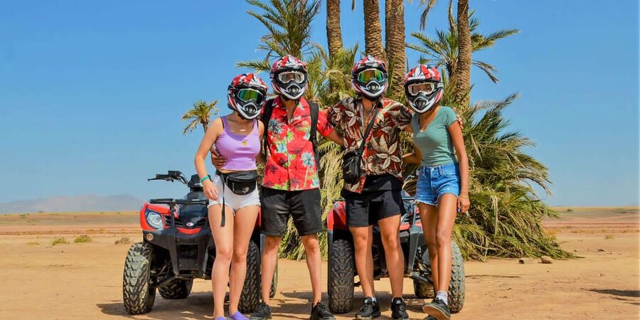From Marrakech: Palm Grove Quad Bike Tour with Mint Tea - Berber camp mint tea: a real break, not a forced stop