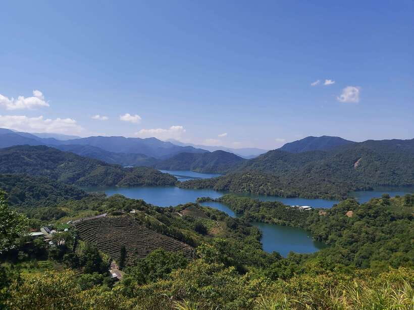 From Taipei: Thousand Island Lake and Pinglin Tea Plantation - Bagua Tea Garden in Shiding: Eight Trigrams in Real Tea Rows
