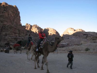 From Wadi Rum: Camel Ride Experience with Tea and Guide - 4WD pickup and the pre-ride safety briefing