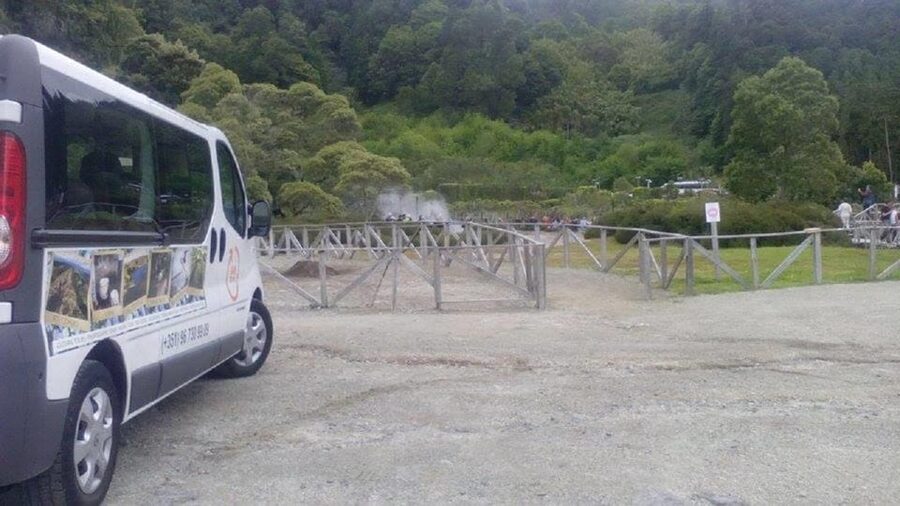 Full day Furnas | Hotsprings | Thermal Baths | Tea Factory - Volcano steam in Furnas, thermal breaks, and a tea factory stop