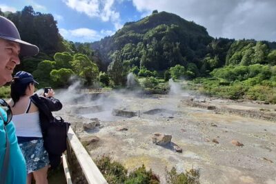 Furnas: Volcano Wonders, Tea Plantation & Waterfall Tour - Santa Iria lookout: the quick hit of coastline drama