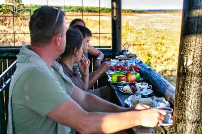 High Tea in the Savannah, Catering by Victoria Falls Hotel - Game drive in the open Savannah: what you’re looking for