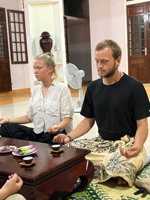 Hue Retreat: Tea and Meditation with Vegetarian Meal - Tea and monk-led meditation: what you’re actually doing
