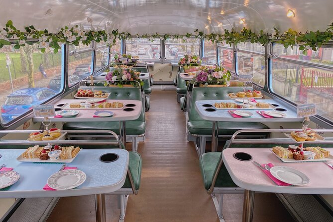 Irish Afternoon Tea on 1960s Vintage Bus in Dublin - What you’ll eat: sandwiches, scones, and a lot of dessert
