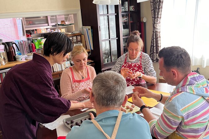 Japanese Sweets Making & Tea Ceremony in Yokohama, suburban Tokyo - Wagashi making: 5 pieces, season choices, and real technique