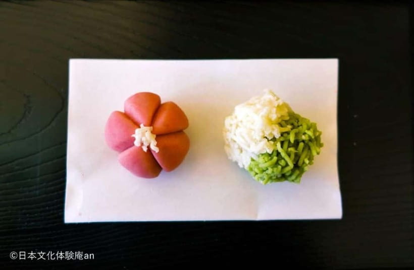 Japanese Traditional Sweets making and Tea Ceremony - Making Nerikiri the Right Way: Seasonal Flowers and Kinton