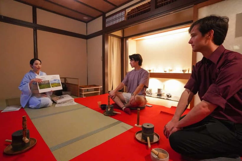 Kyoto Gion Tea ceremony & Wabi-sabi Walking Tour - The tea ceremony with a tea master: matcha, sweets, and choosing a bowl