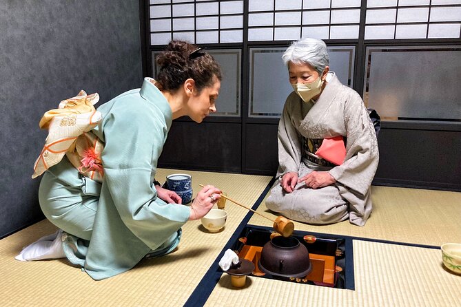 KYOTO Tea Ceremony with kimono near by Imamiya Jinjya Shrine - Who this Kyoto tea ceremony fits best