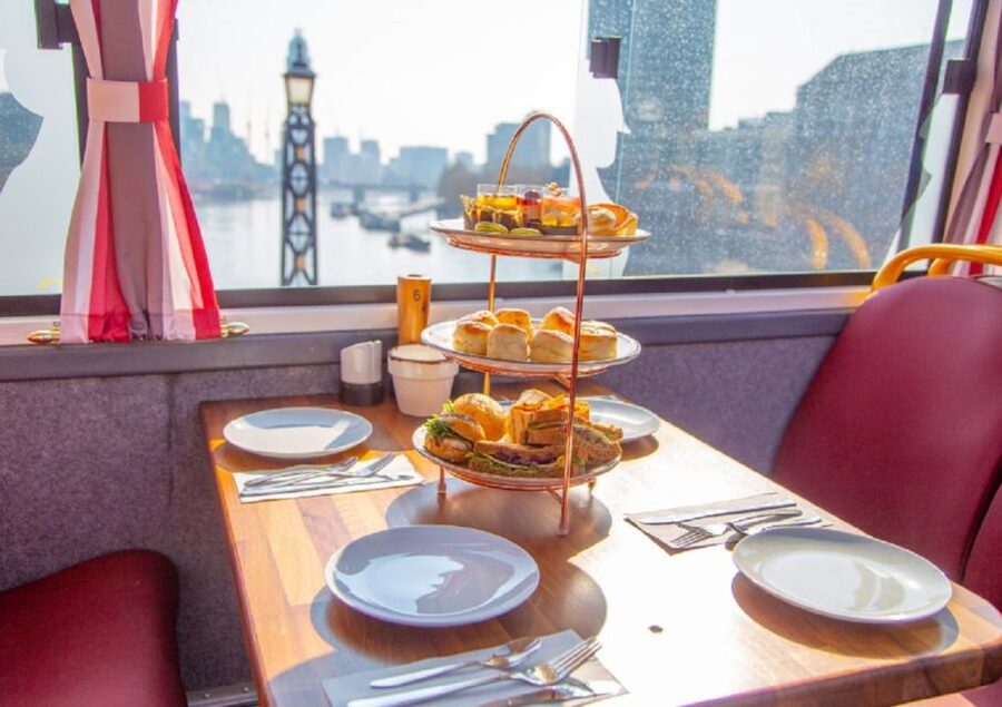 London: Afternoon Tea Bus with a Glass of Prosecco - Afternoon tea on wheels: the clever idea behind this tour