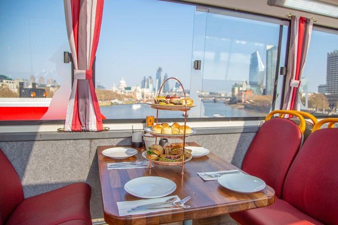 London Afternoon Tea Bus with Panoramic Tour - Afternoon tea on wheels: sandwiches, scones, and mini desserts