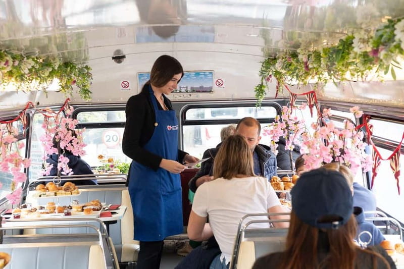 London: Great British Afternoon Tea Bus Tour - Where to meet: Embankment bus stop 40B by the Underground