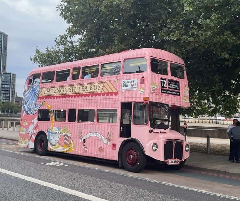London: "Here We Go Again" Afternoon Tea Bus - The Tea Service: Prosecco or Soft Drink, Plus Real Afternoon Tea