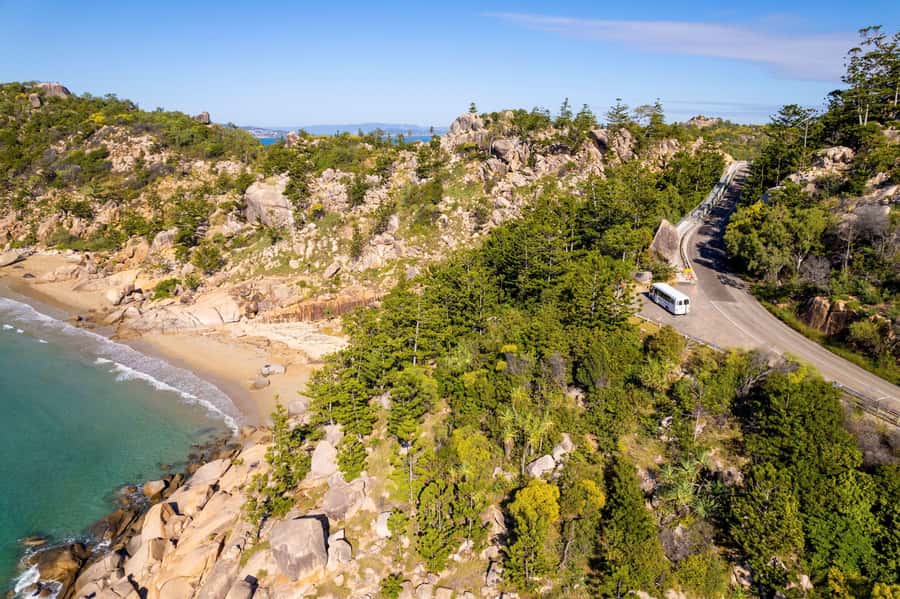 Magnetic Island: Guided Bus Tour with Morning Tea - Arcadia Hill and Cleveland Bay: the day’s big-sky drive