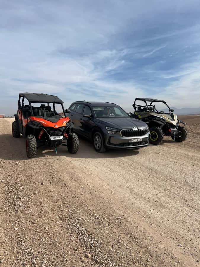Marrakech: Agafay Desert Buggy bike 1000cc, Tea & Transfer - First Tea Break: Where the Tour Gets Its Moroccan Rhythm