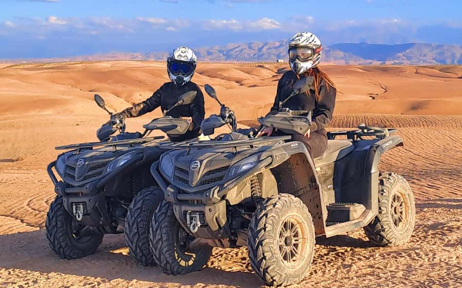 Marrakech: Agafay Desert Quad Bike Tour with Moroccan Tea - From Your Riad to the Agafay Dunes: How Pickup Really Feels