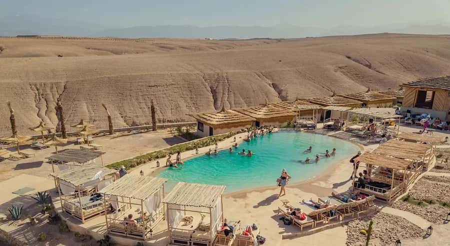 Marrakech: Agafay Desert Quad Bike, with Pool swim Lunch Tea - The Marrakech pickup and what to expect timing-wise