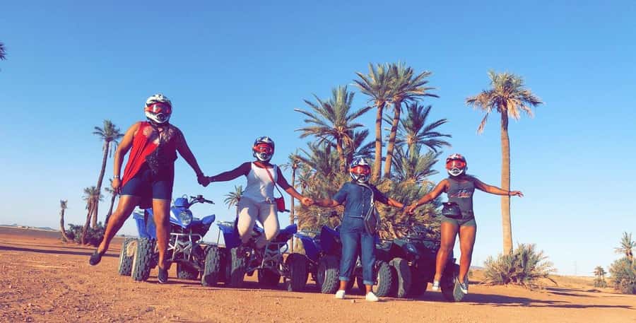 Marrakech: Desert and Palm Grove Sunset Quad Tour with Tea - Safety, Skills, and the 300cc Quad Reality Check