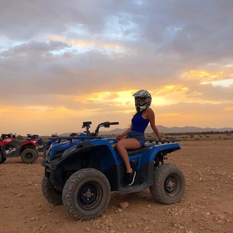 Marrakech: Desert and Palm Grove Sunset Quad Tour with Tea - Pick-Up to Practice: What the First 30 Minutes Actually Look Like