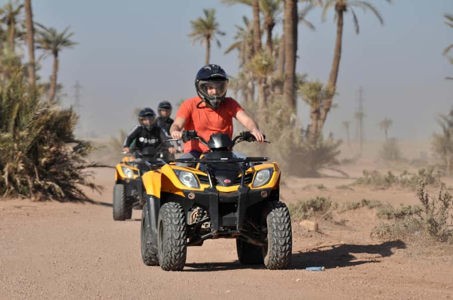Marrakech:excursion quad in Oasis palm & jbilat desert,tea - The 3-Hour Flow: Photos, Tea, Dessert, and Quad Time