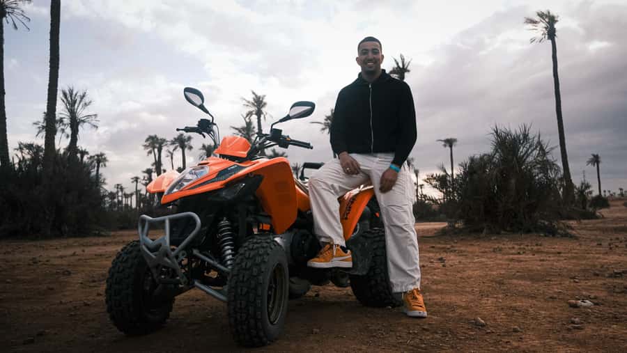 Marrakech:excursion quad in Oasis palm & jbilat desert,tea - Safety Briefing and Riding Skills: What You Should Expect