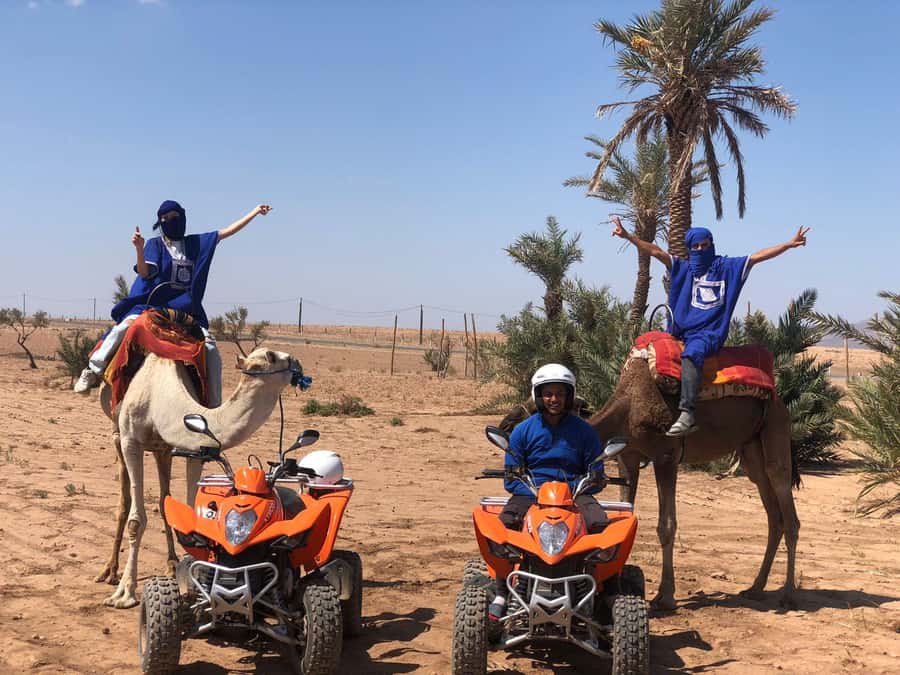 Marrakech: Guided Quad Bike and Camel Ride Tour with Tea - Palm Grove to Desert Edge: The Route Feeling