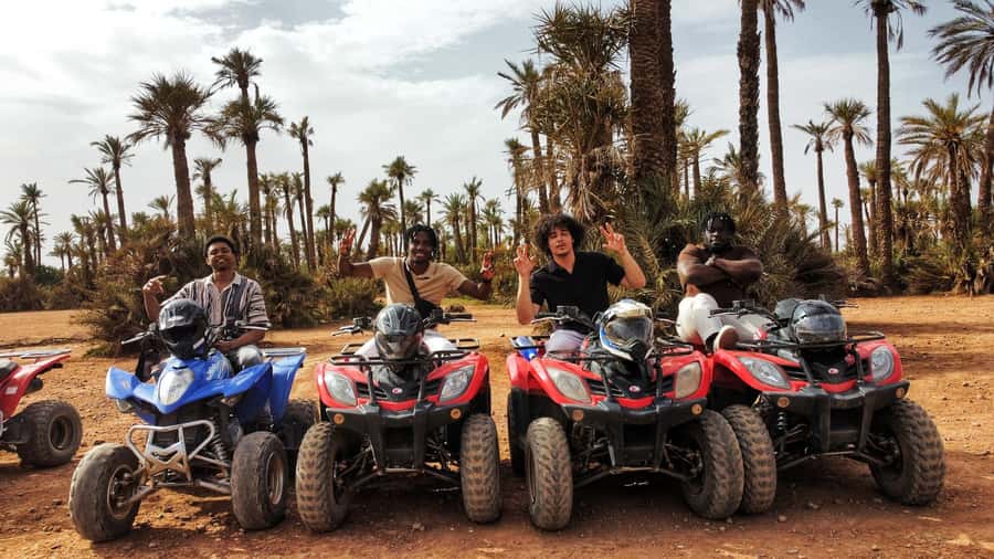 Marrakech: Palmeraie Guided Quad Biking Tour with Tea - Palmeraie Quad Biking: More Fun Than It Sounds