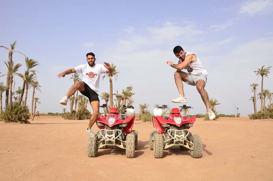 Marrakech: Palmeraie Guided Quad Tour with Tea Break - Pickup From Marrakech: Convenient, But Don’t Be Late