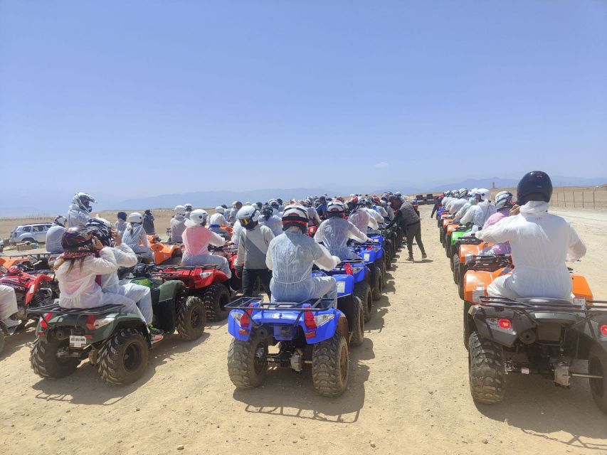 Marrakech: Quad activity in the Palmeraie with Tea break - Palmeraie Trails, Village Stops, and Atlas-Mountain Views