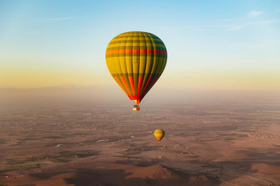 Marrakech: Shared Balloon Flight with Tea - At the camp: safety briefing, balloon prep, and close-up crew work