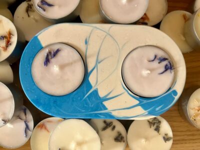 Prague: Craft your unique tea-candle holder set - What you actually make: one holder plus six scented soy candles