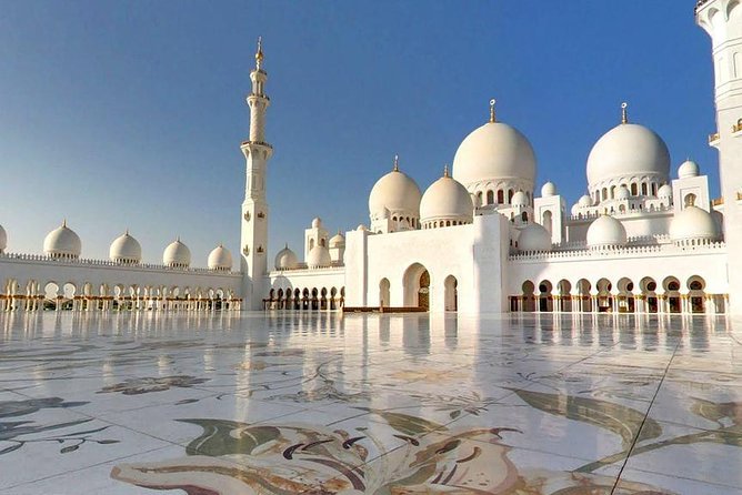 Private Abu Dhabi Sheikh zayed mosque with Louver Museum & Emirates Place Tea - How 8 hours fits a big Abu Dhabi hit from Dubai