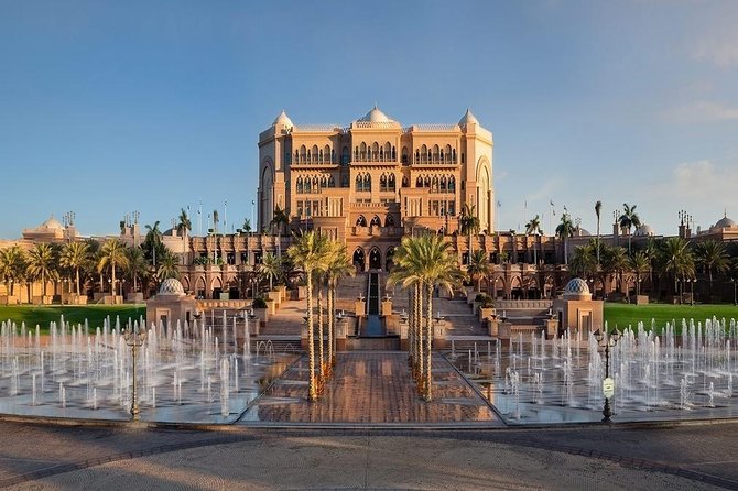 Private Abu Dhabi Sheikh zayed mosque with Louver Museum & Emirates Place Tea - Emirates Palace Mandarin Oriental: tea and a palace stop with included admission