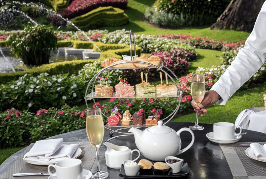 Royal Afternoon Tea at the Grand Nuwara Eliya + Bubbly! - The food selection: sandwiches, cakes, and both sweet + savoury bites