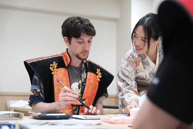 Samurai dress-up and shows, plus Tea Ceremony & Calligraphy - Japanese Calligraphy: Writing With Guidance (Not Guesswork)
