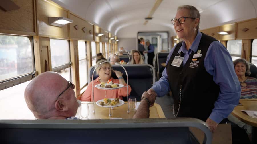 Sunshine Coast:Silver Bullet High Tea at Mary Valley Rattler - The train ride to Dagun: 55 minutes of Mary Valley calm