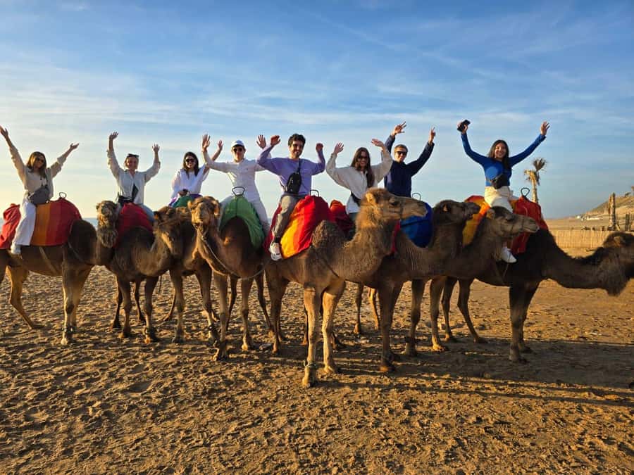 Tangier: sunset, tea, camel ride, Cape Spartel and caves. - Transport and small-group comfort in an AC minivan