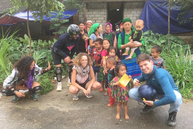 Tea Tour and Ha Giang Loop 4D/3N on Motorbikes - Day 2: Du Gia village time, trails, streams, and a waterfall stop