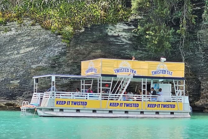 Twisted Tea Pontoon Party Boat in beautiful Bermuda - Twisted Tea Pontoon Party Boat: the Bermuda day that feels like your own party